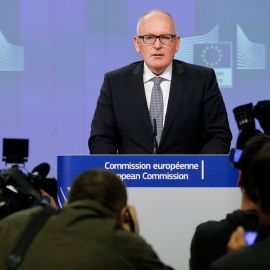 El vicepresidente de la Comisión Europea, el holandés Frans Timmermans. EFE
