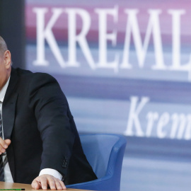 El presidente ruso, Vladimir Putin, durante su comparecencia de fin de año. - REUTERS