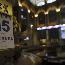 Vista general del parqué madrileño en la última jornada de la semana.EFE/Fernando Alvarado