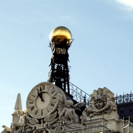 Detalle del edificio de la sede del Banco de España en Madrid. E.P.