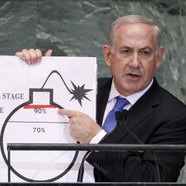 Imagen de archivo del Primer Ministro de Israel Netanyahu durante la 67ª Asamblea General de las Naciones Unidas en Nueva York. REUTERS/Lucas Jackson