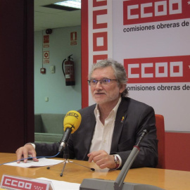 El secretario de Organización y Comunicación de CCOO, Fernando Lezcano./ EP