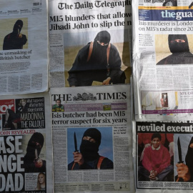 John el Yihadista fue portada en la prensa británica. - AFP