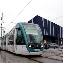 El tranvía de Barcelona en circulación. EFE