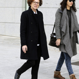 La concejala de Juventud y Protección Animal del Ayuntamiento de Alicante, Marisol Moreno, a su llegada a la Audiencia Nacional para ser juzgada.- EFE