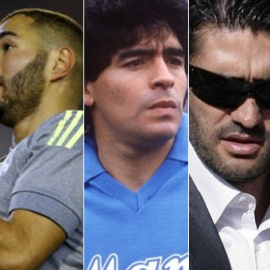 Messi, Benzema, Maradona, Caminero y O. J. Simpson.