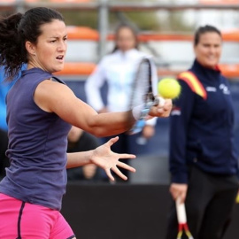 Lara Arruabarrena, durante un partido. EUROPA PRESS