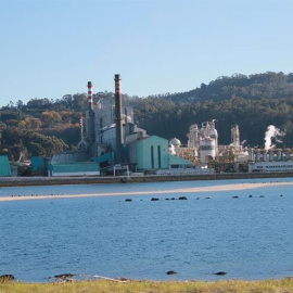 Infraestructura de la empresa papelera Ence. EUROPA PRESS