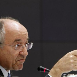 Miguel Ángel Fernández Ordóñez en la época que estaba al frente del Banco de España. / EFE (ARCHIVO)