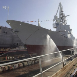 Una fragata modelo F-105 construida por Navantia. EFE