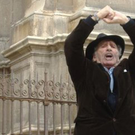 José Luis García Rúa, el primero de mayo de 2013 en Granada. / CNT