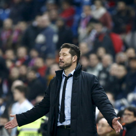 El técnico del Atlético de Madrid, Diego Simeone.-REUTERS