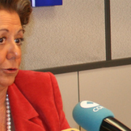 Rita Barberá durante la entrevista en la cadena COPE