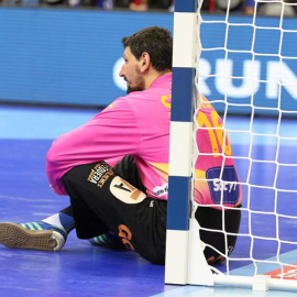 El portero español Arpad Sterbik, en la final contra Alemania. / EFE