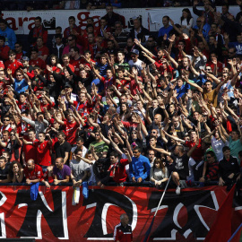 El grupo de aficionados ultras Indar Gorri