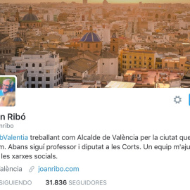 Perfil en Twitter de Joan Ribó