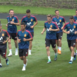 Entrenamiento de la Selección Española de Fútbol