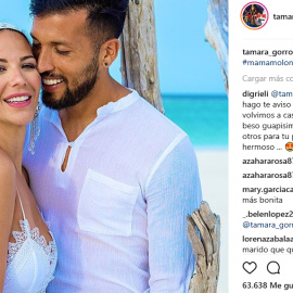 Tamara Gorro enseña las fotos de su enlace en Maldivas