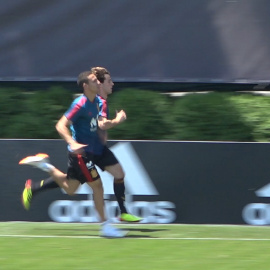 Sesión de entrenamiento de España en Krasnodar