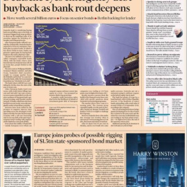 Portada de este miércoles del 'Financial Times'