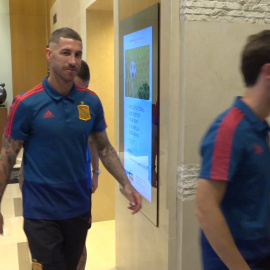 Jugadores de la Selección tienen una charla técnica previa al partido ante Rusia