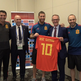 José Guirao con la Selección Española de Fútbol