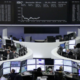 Imagen de archivo de la bolsa de Frankfurt. REUTERS