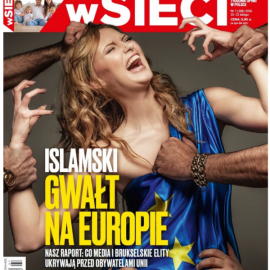 Portada del islamófobo número de la revista polaca 'WSieci'