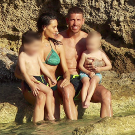 Pilar Rubio y Sergio Ramos disfrutan de sus vacaciones en familia