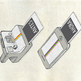 La cámara Polaroid cumple 69 años, recuperada en el universo digital. /WEARBEARD