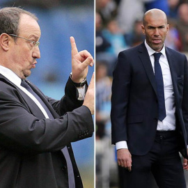 Rafa Benítez y Zinedine Zidane. / EFE