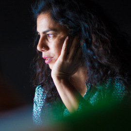 La arquitecta Anupama Kundoo, durante la entrevista. REPORTAJE FOTOGRÁFICO: CHRISTIAN GONZÁLEZ