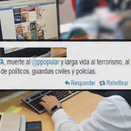 Tweet con un mensaje de enaltecimiento del terrorismo
