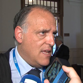 Tebas sobre CR7: "Una de las causas son temas fiscales"