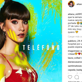 Aitana lanzará su nuevo tema 'Teléfono' el 27 de julio