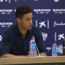 Presentación del nuevo portero del Málaga, Munir