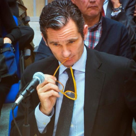 Iñaki Urdangarin ha iniciado a las 13.07 horas de hoy su declaración como acusado en el juicio del caso Nóos.- EFE