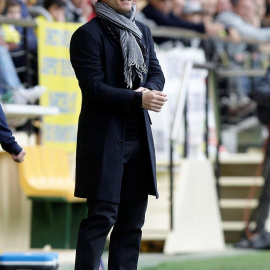 El entrenador del Levante UD este fin de semana en el encuentro contra el Villarreal./EFE