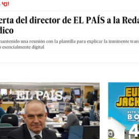 La carta abierta del director de 'El País'.