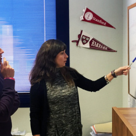 Los investigadores de la Universidad de Jaén Francisco Esteban y Leticia Díaz-Beltrán. / Fundación Descubre