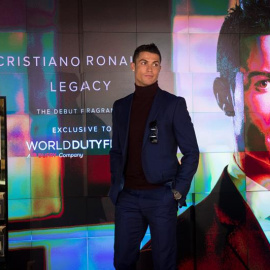 Cristiano Ronaldo durante la presentación de su fragancia Cristiano Ronaldo Legacy. /EFE