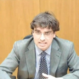 Luis Tejeiro, exasesor contable del grupo Nóos, en su declaración como testigo en el juicio del caso Nóos.