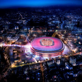 Boceto del nuevo Camp Nou facilitado por el Barcelona. EFE