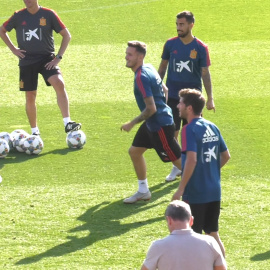 Entrenamiento de la Selección española de fútbol