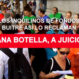 Los inquilinos de fondos buitre reclaman que Ana Botella vaya a juicio
