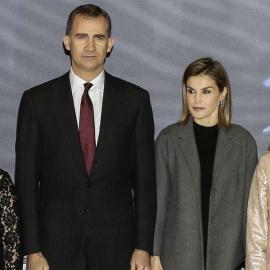 Los reyes Felipe y Letizia, en un acto de víctimas del terrorismo. ÁNGEL PEREZ MECA