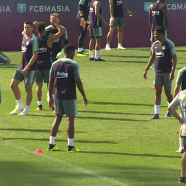 Entrenamiento del FC Barcelona