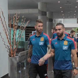 La selección española en Elche