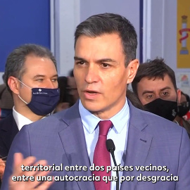 Sánchez: "Estoy convencido de que los crímenes de guerra no van a quedar impunes"