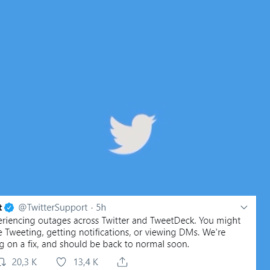 Nueva caída mundial de la red social Twitter